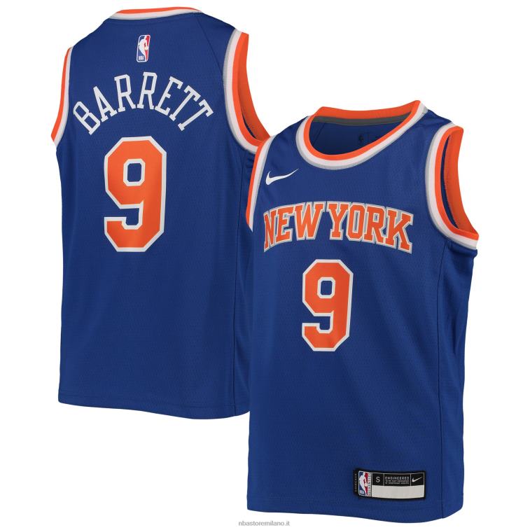 NBA 00F2L17133 new york knicks rj barrett maglia nike royal swingman