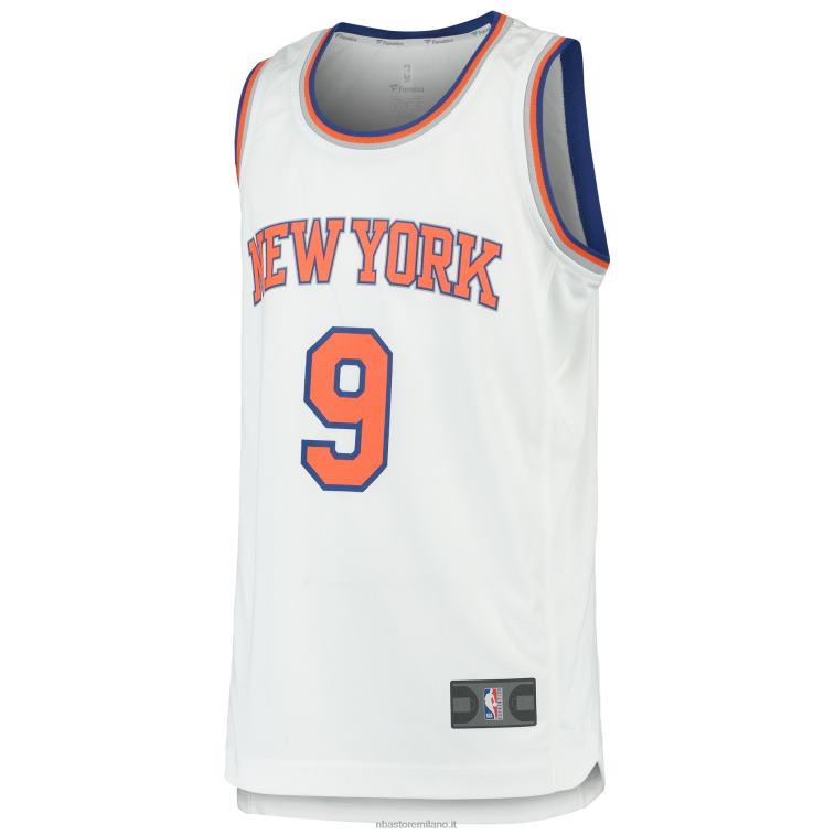NBA 00F2L17486 New York Knicks RJ Barrett White 2019 Draft First Round Pick Maglia Fast Break Replica