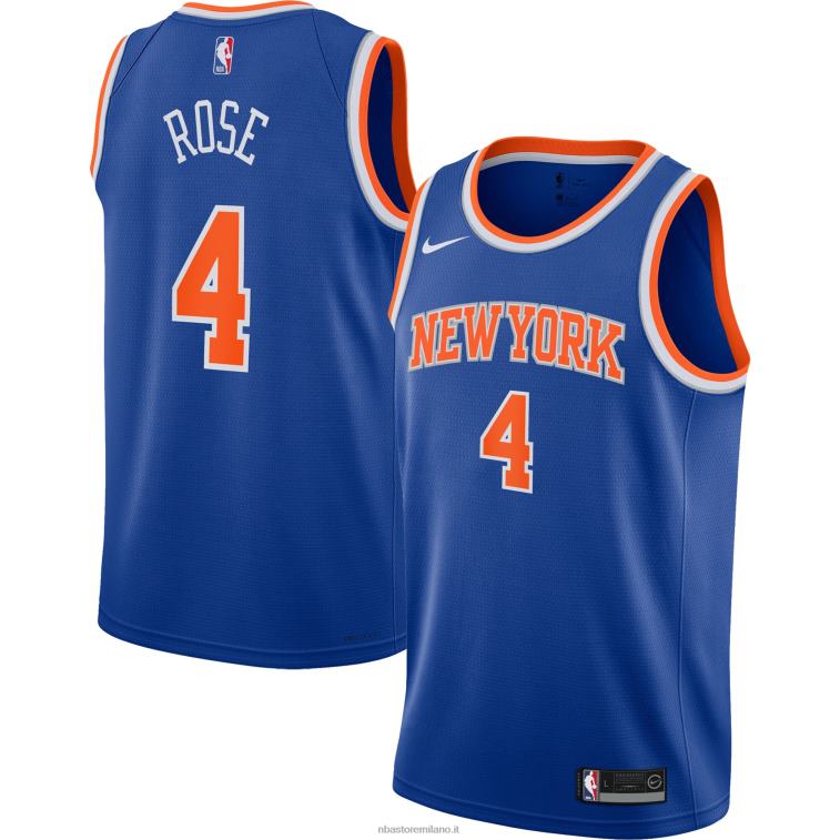 NBA 00F2L17617 new york knicks derrick rose nike maglia blu swingman