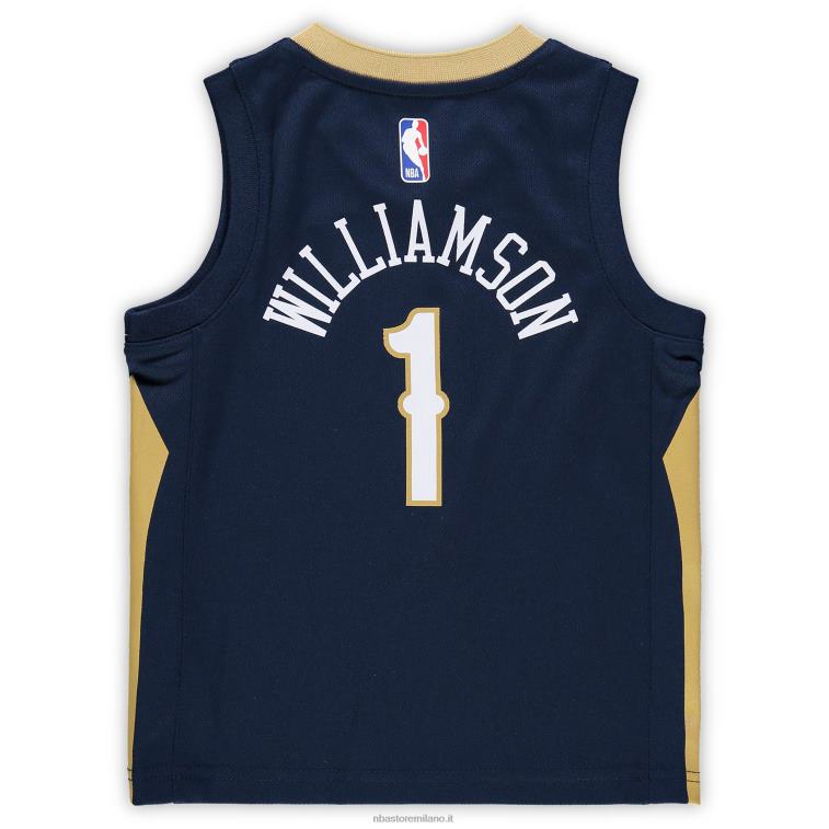 NBA 00F2L16892 prescolare new orleans pellicani zion williamson nike navy replica jersey