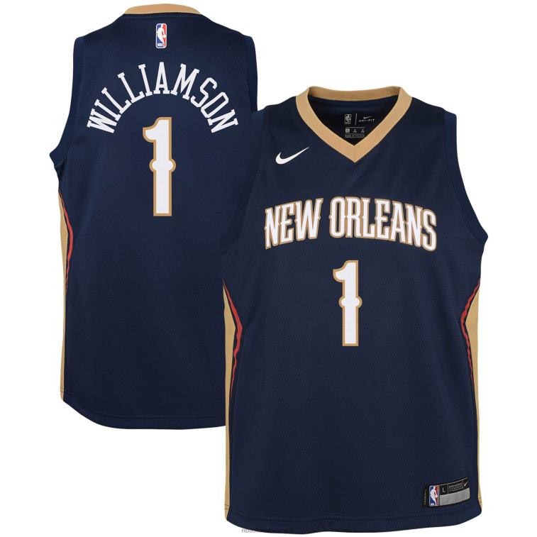 NBA 00F2L17465 new orleans pelicans zion williamson maglia nike navy swingman