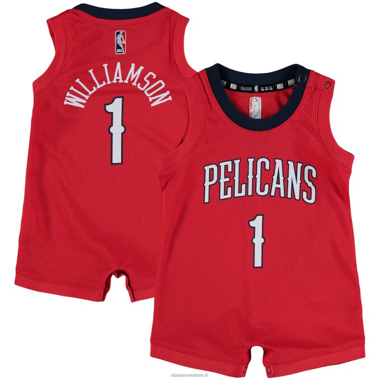 NBA 00F2L17573 new orleans pellicani zion williamson nike replica maglia rossa