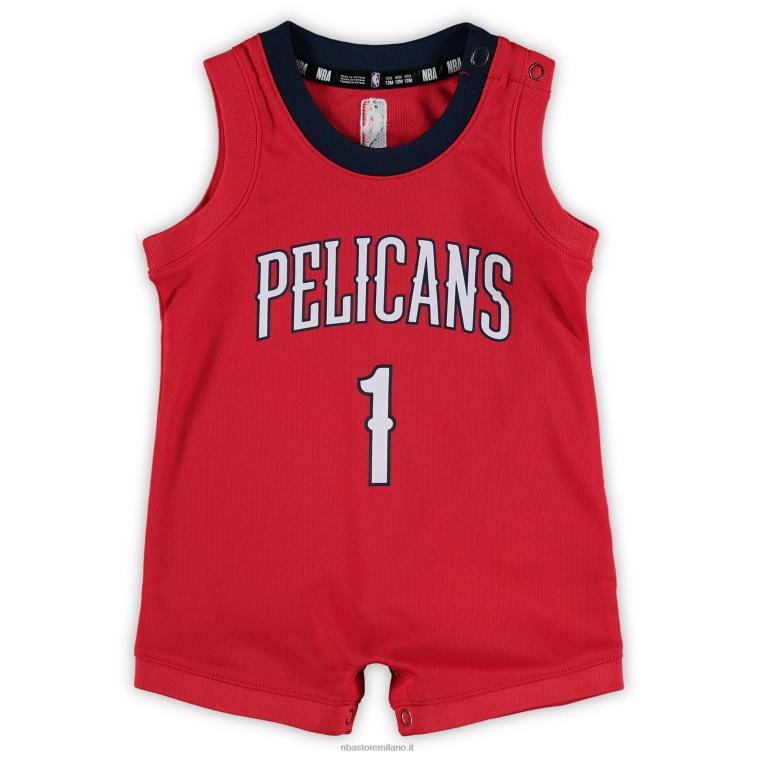 NBA 00F2L17573 new orleans pellicani zion williamson nike replica maglia rossa