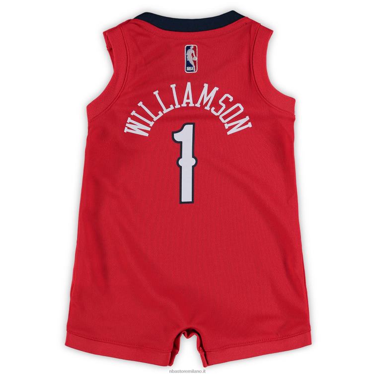 NBA 00F2L17573 new orleans pellicani zion williamson nike replica maglia rossa