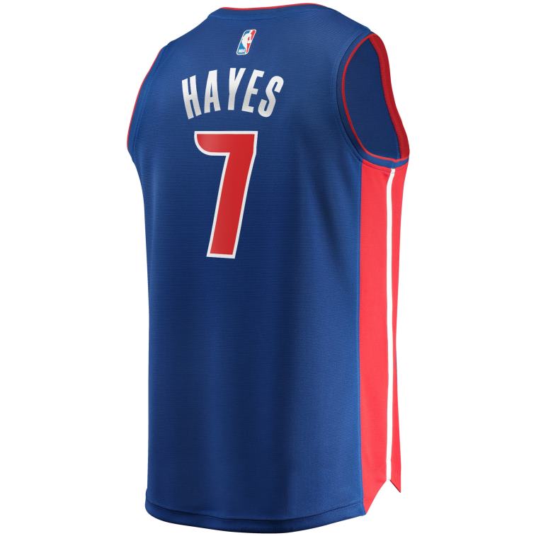 NBA 00F2L17209 detroit pistons killian hayes blue 2020 draft first round pick replica maglia fast break