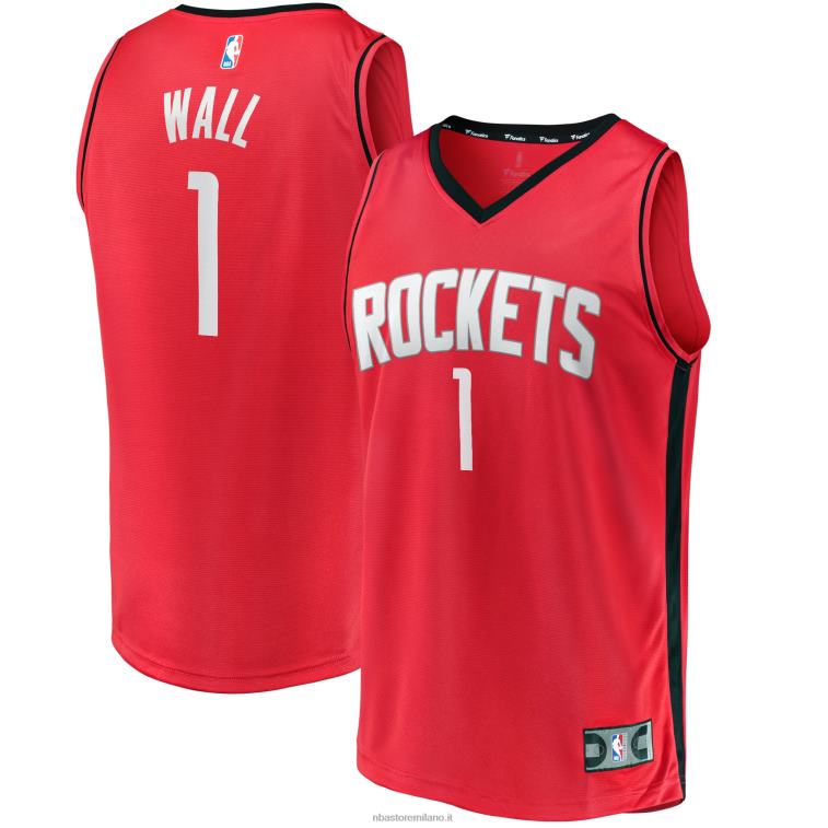 NBA 00F2L17002 houston rockets john wall maglia replica fast break rossa