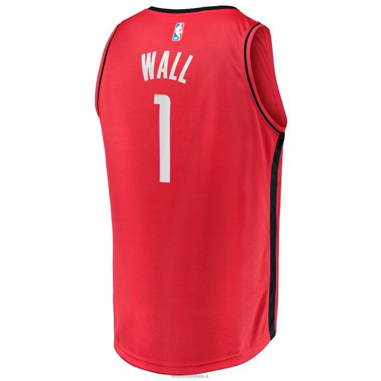 NBA 00F2L17002 houston rockets john wall maglia replica fast break rossa