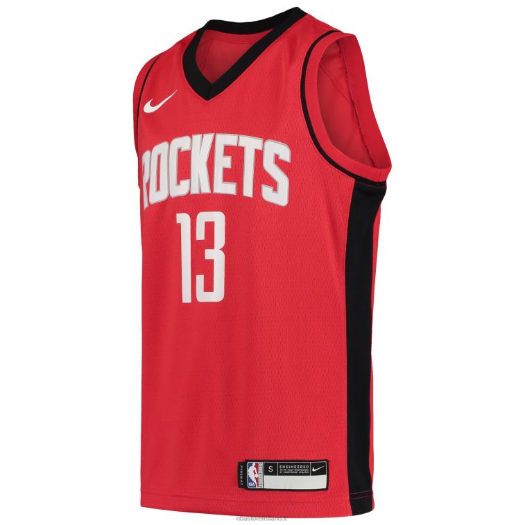 NBA 00F2L17760 houston rockets james harden maglia swingman squadra rossa nike