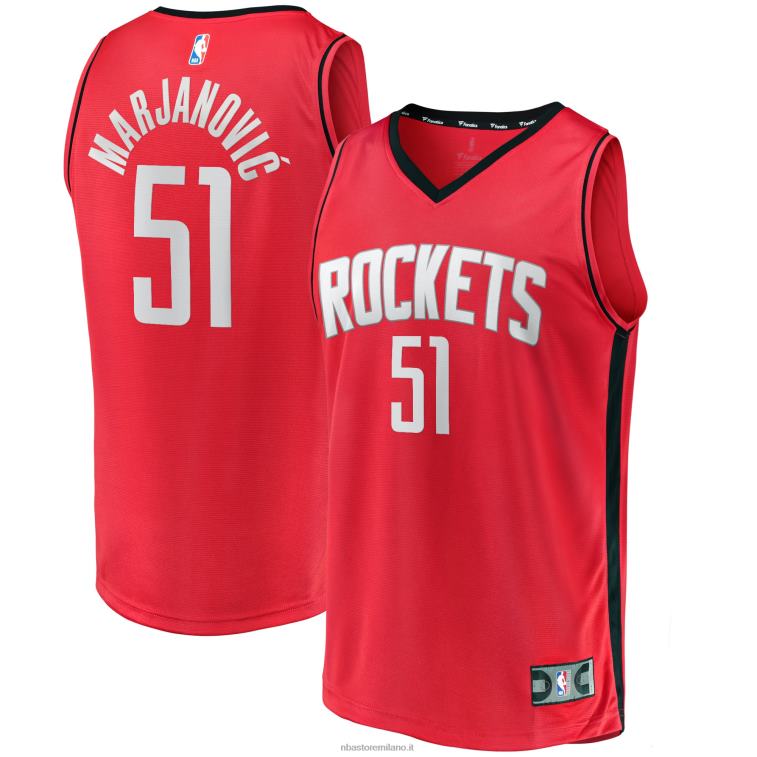 NBA 00F2L17767 houston rockets boban marjanovic maglia rossa giocatore contropiede