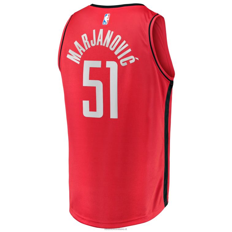 NBA 00F2L17767 houston rockets boban marjanovic maglia rossa giocatore contropiede
