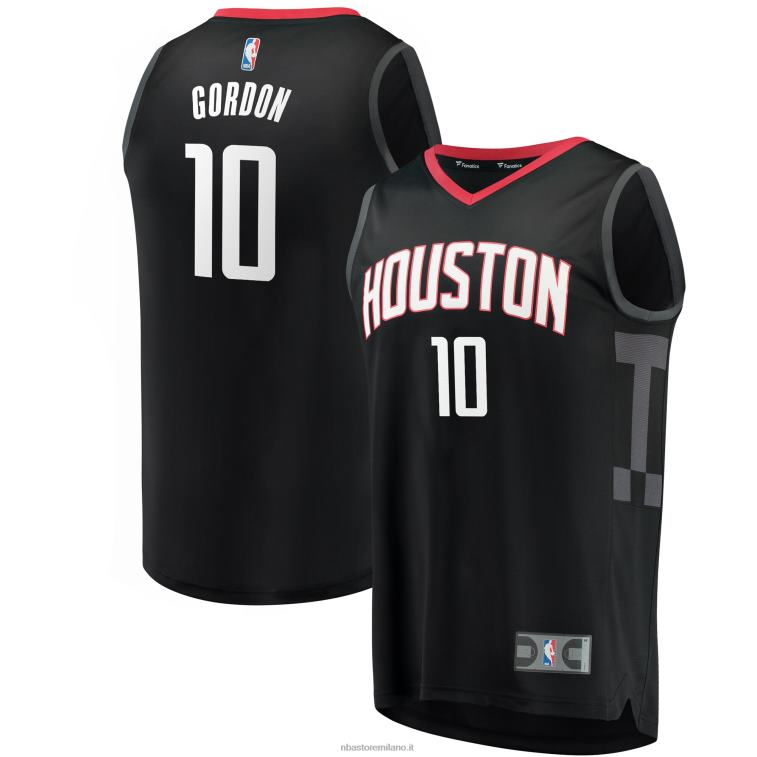 NBA 00F2L17815 houston rockets eric gordon maglia replica fast break nera