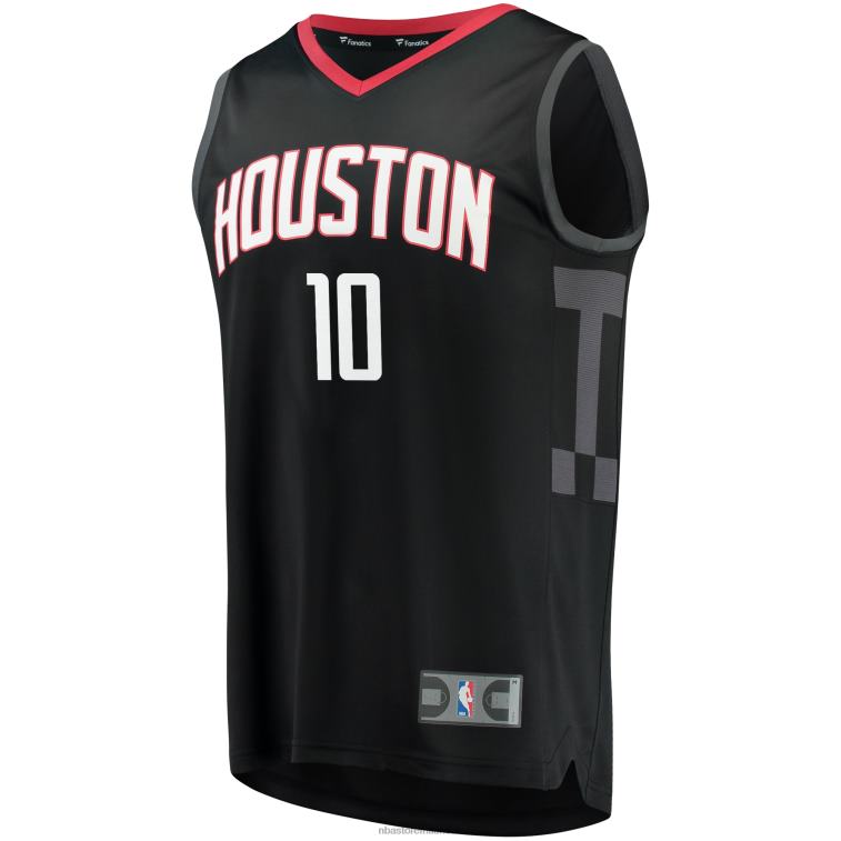 NBA 00F2L17815 houston rockets eric gordon maglia replica fast break nera