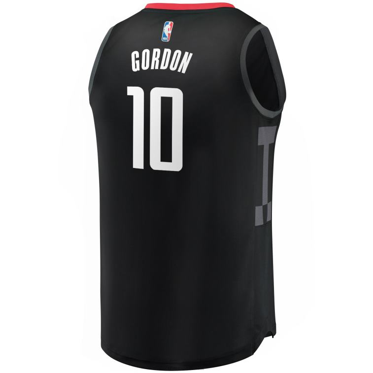 NBA 00F2L17815 houston rockets eric gordon maglia replica fast break nera