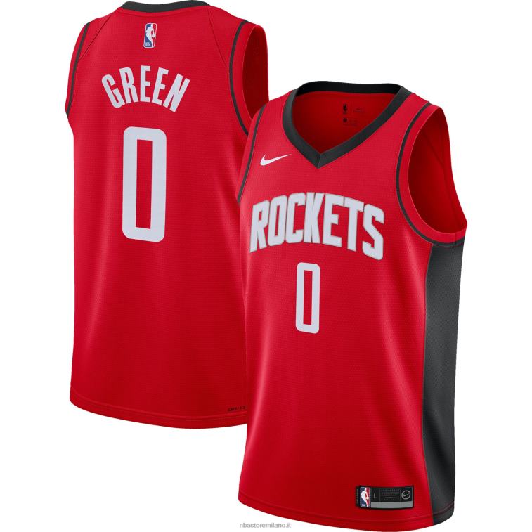 NBA 00F2L17907 maglia houston rockets jalen verde nike rosso swingman