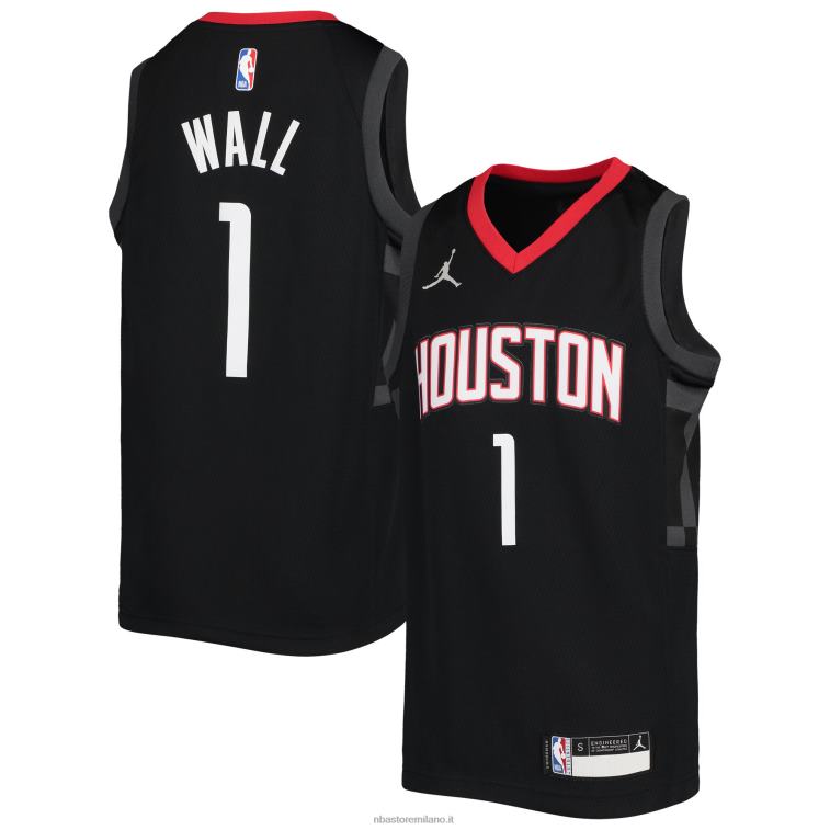 NBA 00F2L17930 houston rockets john wall jordan maglia da giocatore nera