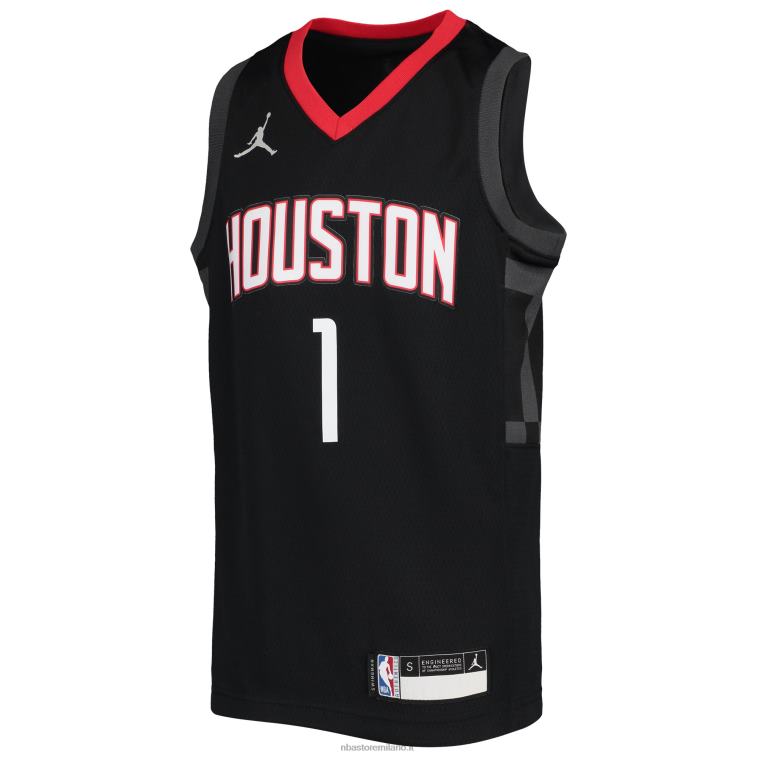 NBA 00F2L17930 houston rockets john wall jordan maglia da giocatore nera