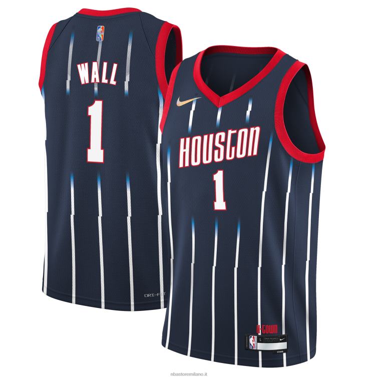 NBA 00F2L18088 houston rockets maglia john wall nike navy swingman