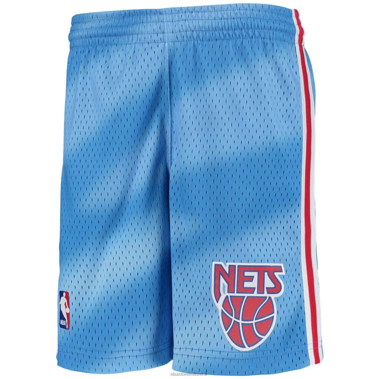NBA 00F2L18045 pantaloncini swingman classici in legno duro blu mitchell & ness new jersey nets