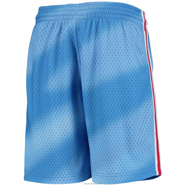 NBA 00F2L18045 pantaloncini swingman classici in legno duro blu mitchell & ness new jersey nets