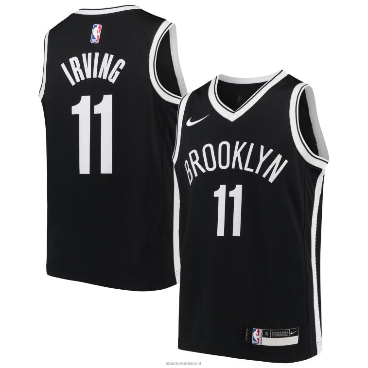 NBA 00F2L16788 brooklyn nets kyrie irving nike maglia swingman nera