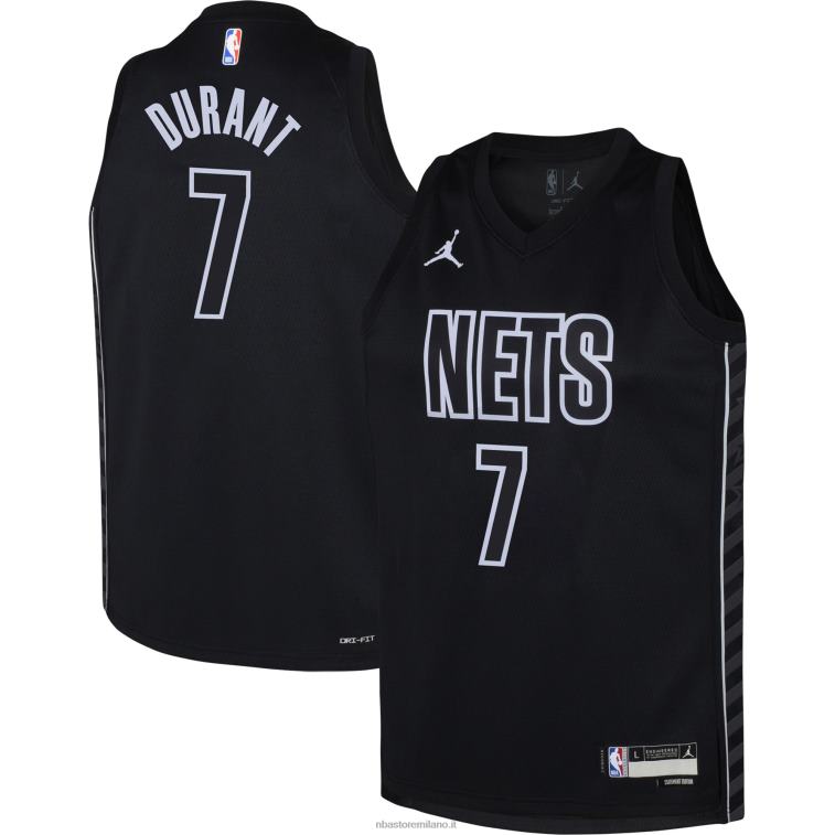 NBA 00F2L16807 brooklyn nets kevin durant jordan marca maglia swingman nera