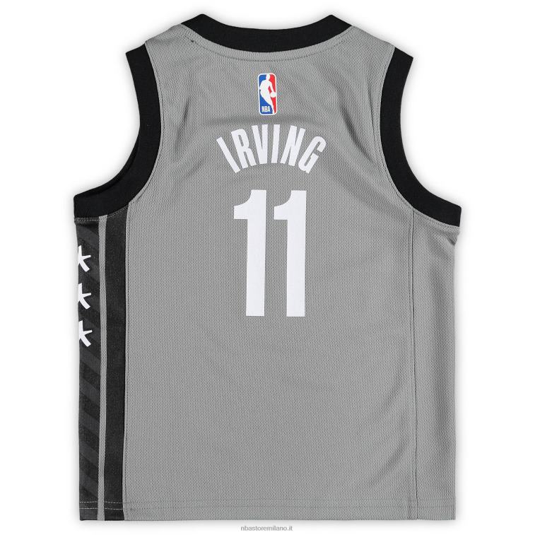 NBA 00F2L16915 preschool brooklyn nets kyrie irving jordan marca maglia grigia fast break replica