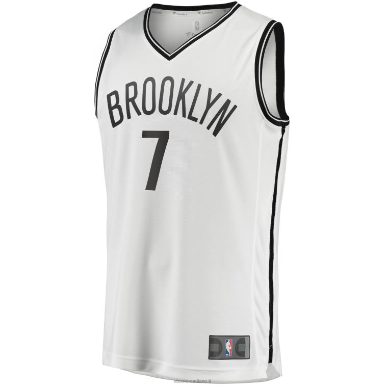 NBA 00F2L17254 brooklyn nets kevin durant maglia giocatore contropiede bianco