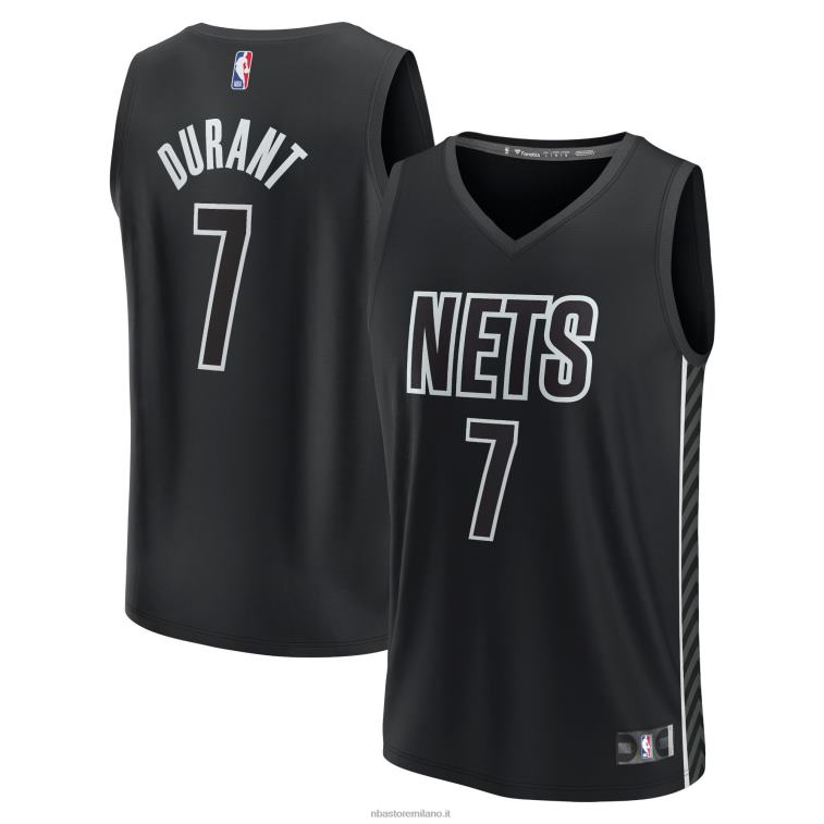 NBA 00F2L17260 brooklyn nets kevin durant maglia giocatore contropiede nera
