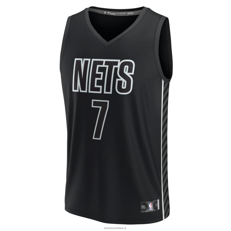 NBA 00F2L17260 brooklyn nets kevin durant maglia giocatore contropiede nera