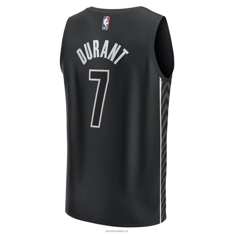 NBA 00F2L17260 brooklyn nets kevin durant maglia giocatore contropiede nera