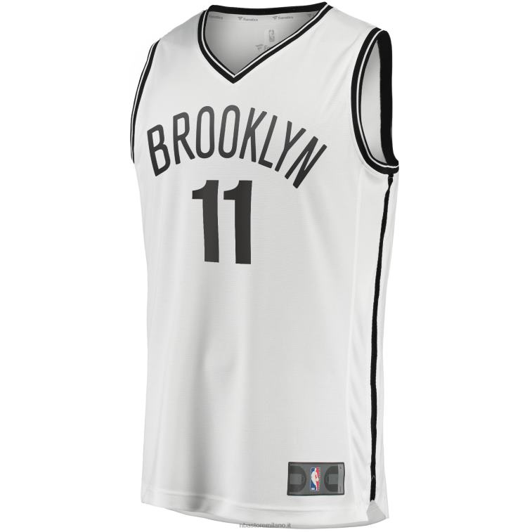 NBA 00F2L17491 brooklyn nets kyrie irving maglia bianca giocatore contropiede