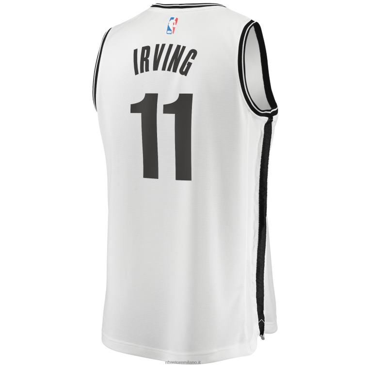 NBA 00F2L17491 brooklyn nets kyrie irving maglia bianca giocatore contropiede
