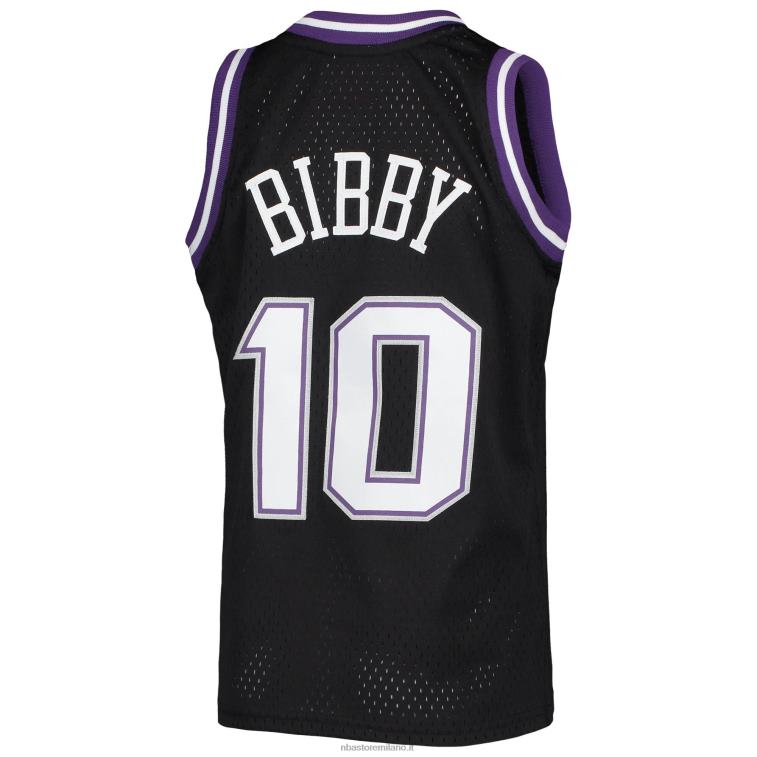 NBA 00F2L17183 sacramento kings mike bibby mitchell & ness black hardwood classics swingman jersey