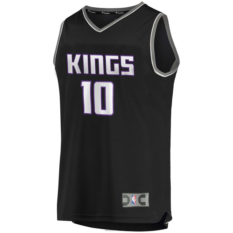 NBA 00F2L19362 sacramento kings justin james maglia replica fast break nera