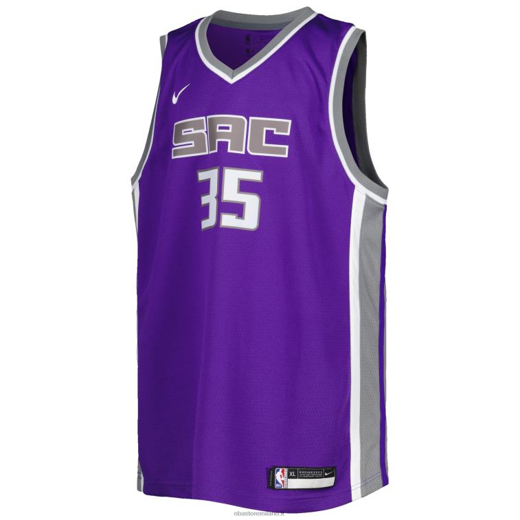 NBA 00F2L19826 sacramento kings marvin bagley iii maglia nike viola diamante swingman