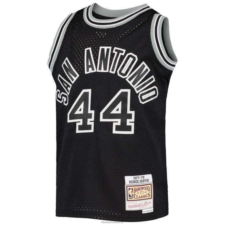 NBA 00F2L17779 san antonio spurs george gervin black 1978-79 hardwood classics maglia da swingman