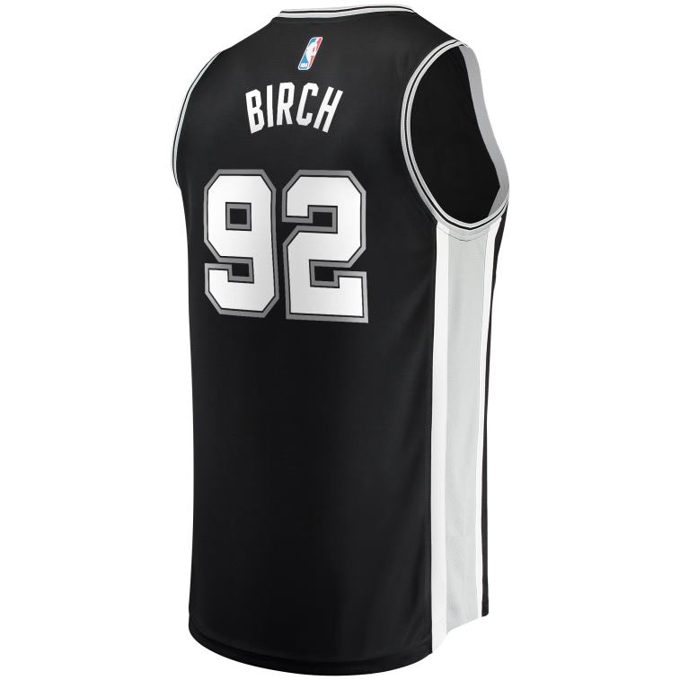NBA 00F2L18490 san antonio spurs khem betulla maglia giocatore contropiede nero