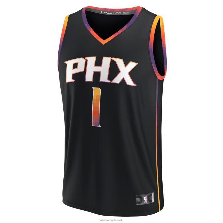 NBA 00F2L16701 fenice suns devin booker maglia nera giocatore contropiede