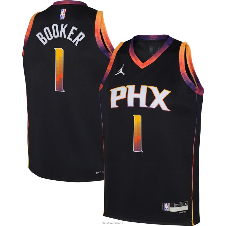 NBA 00F2L16721 phoenix suns devin booker jordan marca maglia swingman nera
