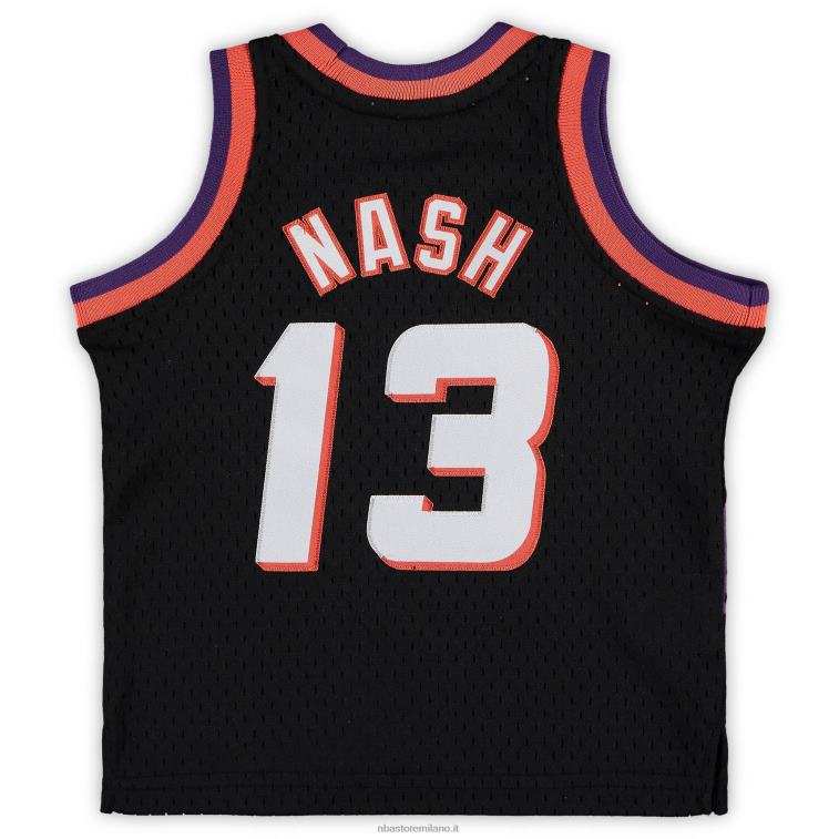 NBA 00F2L16886 phoenix suns steve nash mitchell & ness black hardwood classics maglia giocatore ritirato