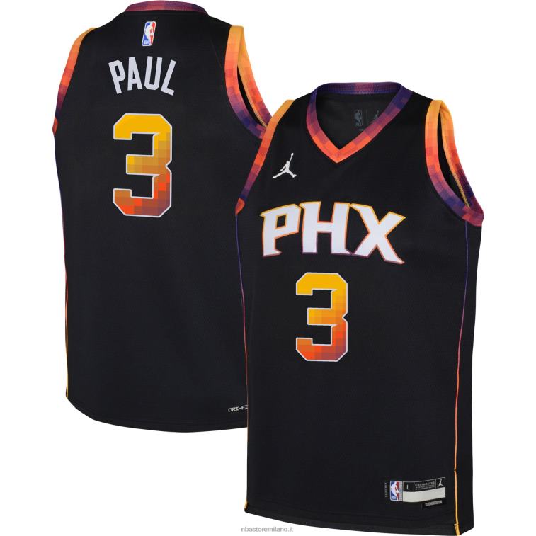 NBA 00F2L16977 phoenix suns chris paul jordan marca maglia swingman nera