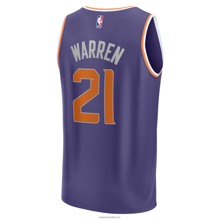 NBA 00F2L17607 phoenix suns tj warren maglia viola giocatore contropiede veloce