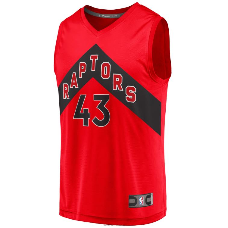 NBA 00F2L17324 toronto raptors pascal siakam maglia rossa giocatore contropiede