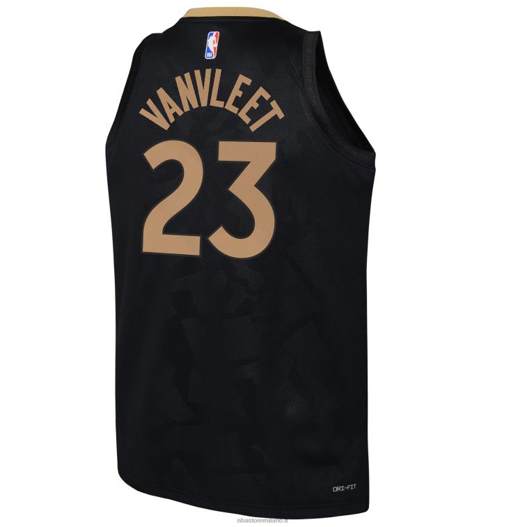NBA 00F2L17685 toronto raptors fred vanvleet nike maglia swingman nera