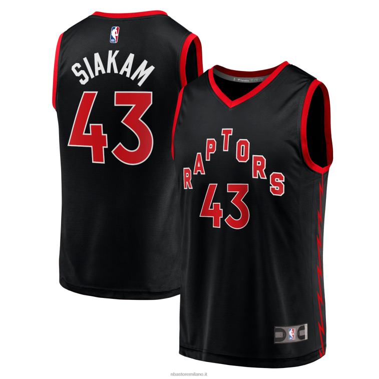 NBA 00F2L17834 toronto raptors pascal siakam maglia nera giocatore fast break