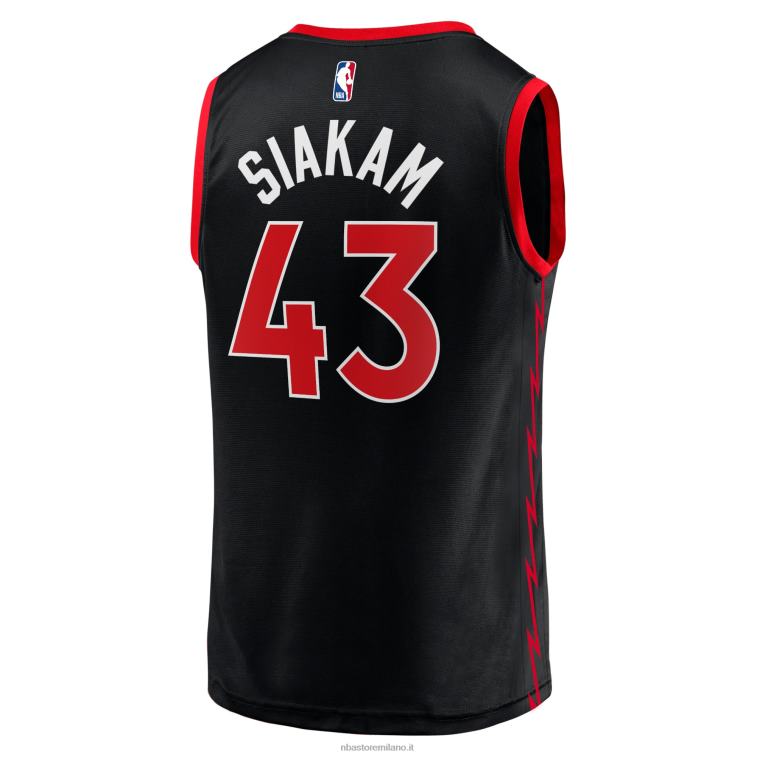NBA 00F2L17834 toronto raptors pascal siakam maglia nera giocatore fast break