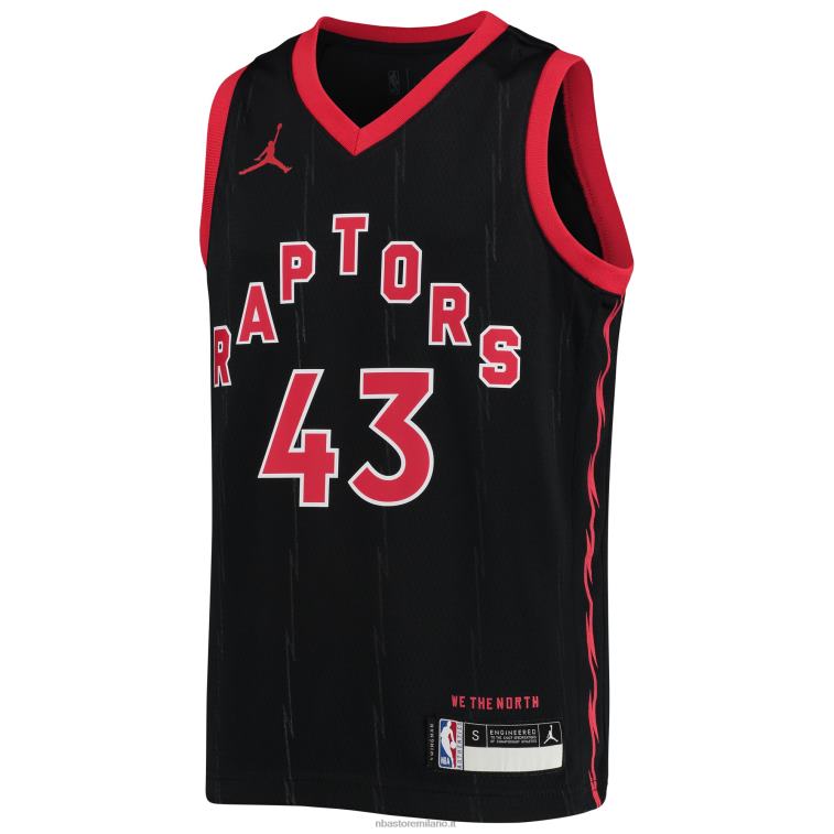NBA 00F2L18231 toronto raptors pascal siakam jordan maglia swingman nera marca