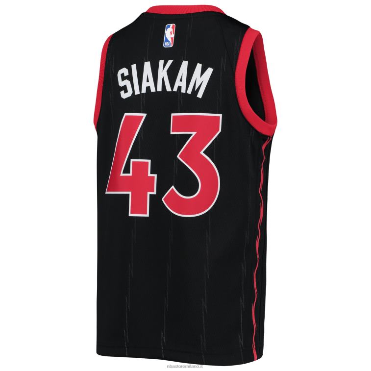 NBA 00F2L18231 toronto raptors pascal siakam jordan maglia swingman nera marca