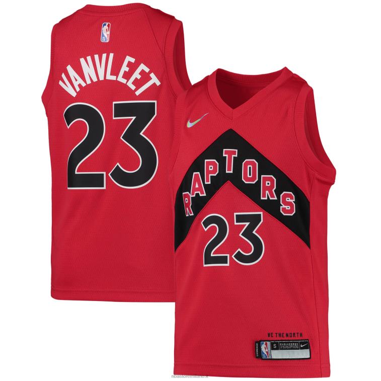 NBA 00F2L18469 toronto raptors fred vanvleet maglia nike red diamond swingman