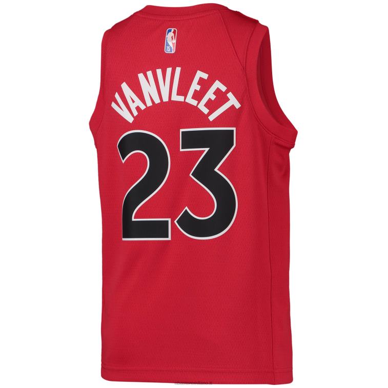 NBA 00F2L18469 toronto raptors fred vanvleet maglia nike red diamond swingman